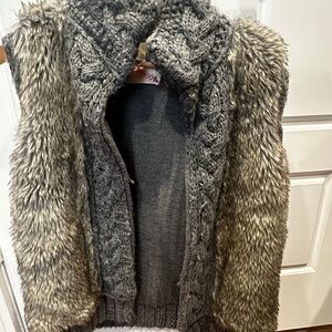 Zara Shaggy Wool Vest